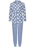 PASTUNETTE Dames homesuit full zipper - blue - 44