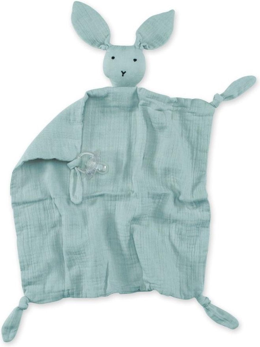 BeMini BUNNY doudou - 40x40cm - mint
