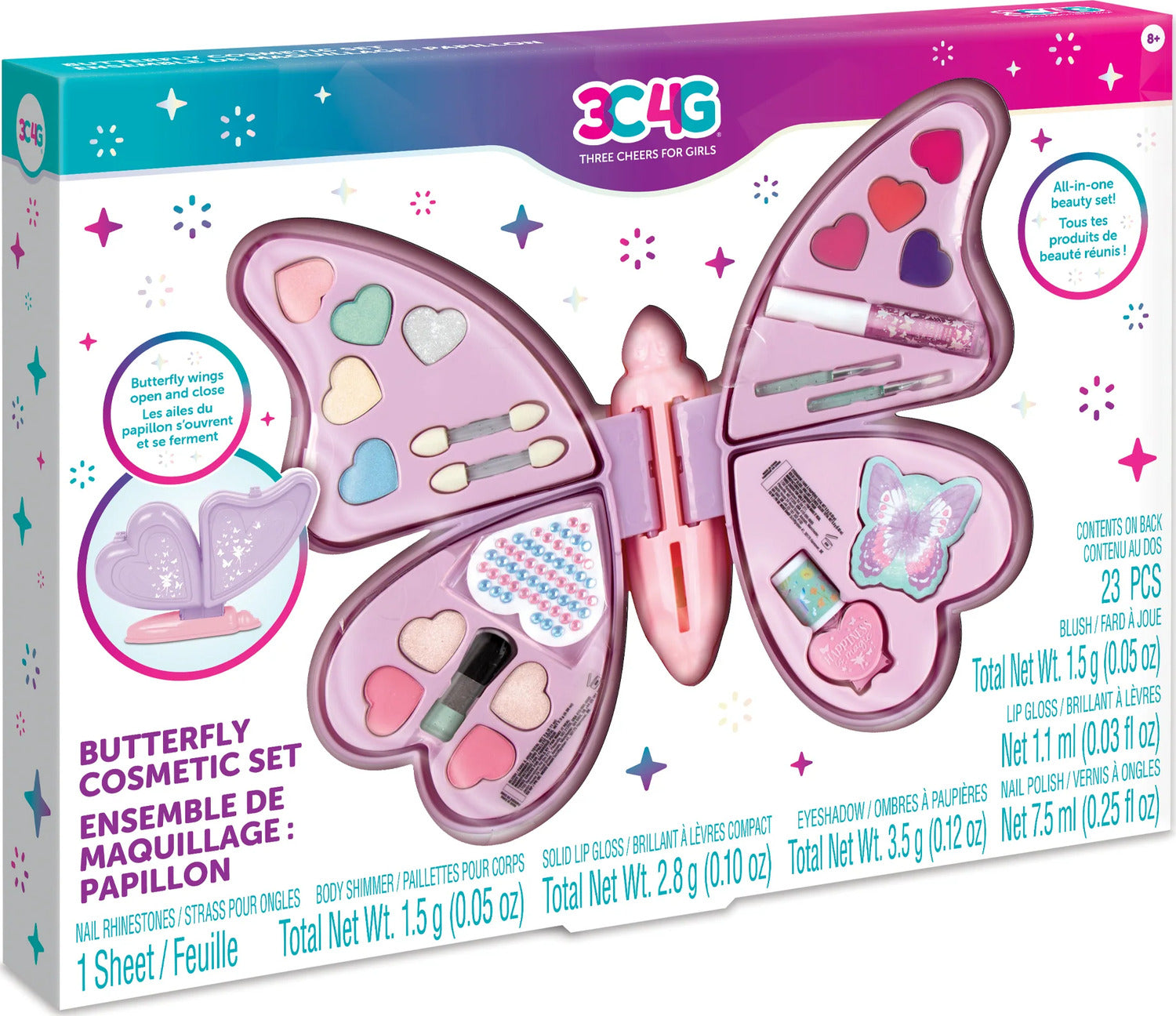 MAKE IT REAL - Vlinder cosmetica set