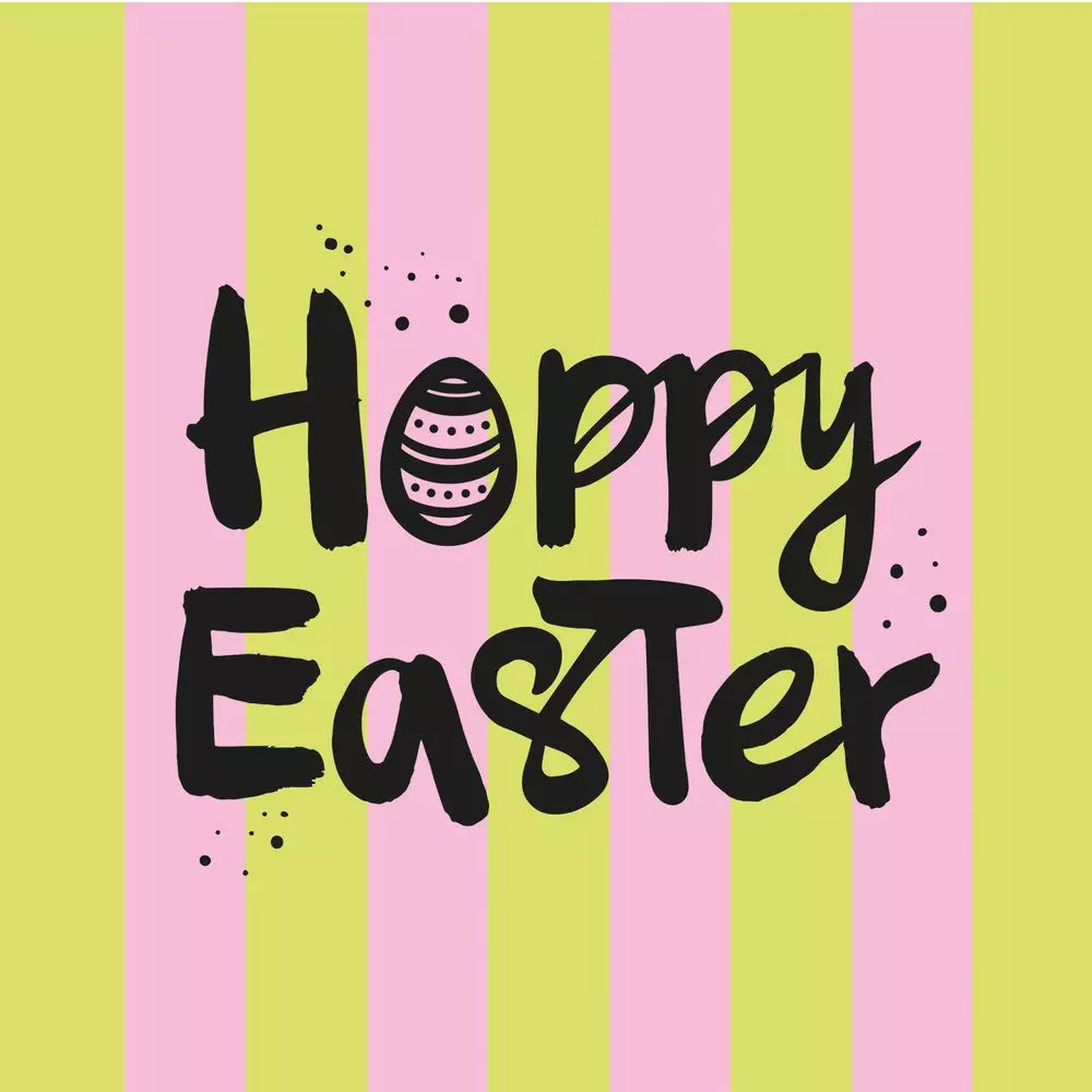 PPD Servetten 33x33cm - Happy Easter pink