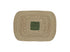 POMAX Quadri placemat zeegras - 50x35cm - olijfgroen