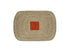 POMAX Quadri placemat zeegras - 50x35cm - safraan