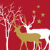 PPD Servetten 33x33cm - Winter Deers red
