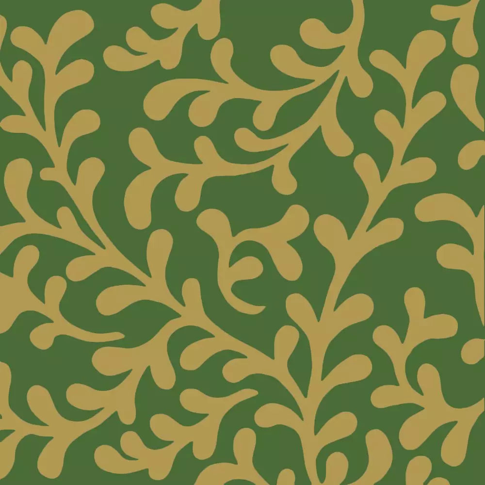 PPD Servetten 33x33cm - Pretty Tendrils green