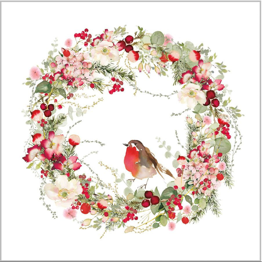 PPD Servetten 25x25cm - Beautiful Christmas Wreath