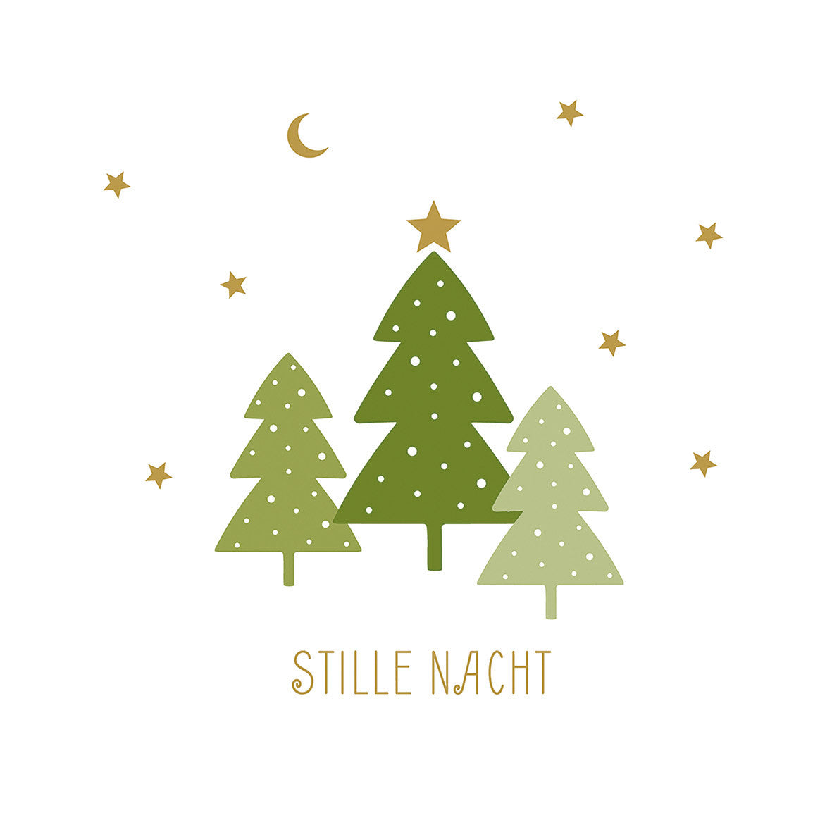 PPD Servetten 33x33cm - Stille Nacht Wit