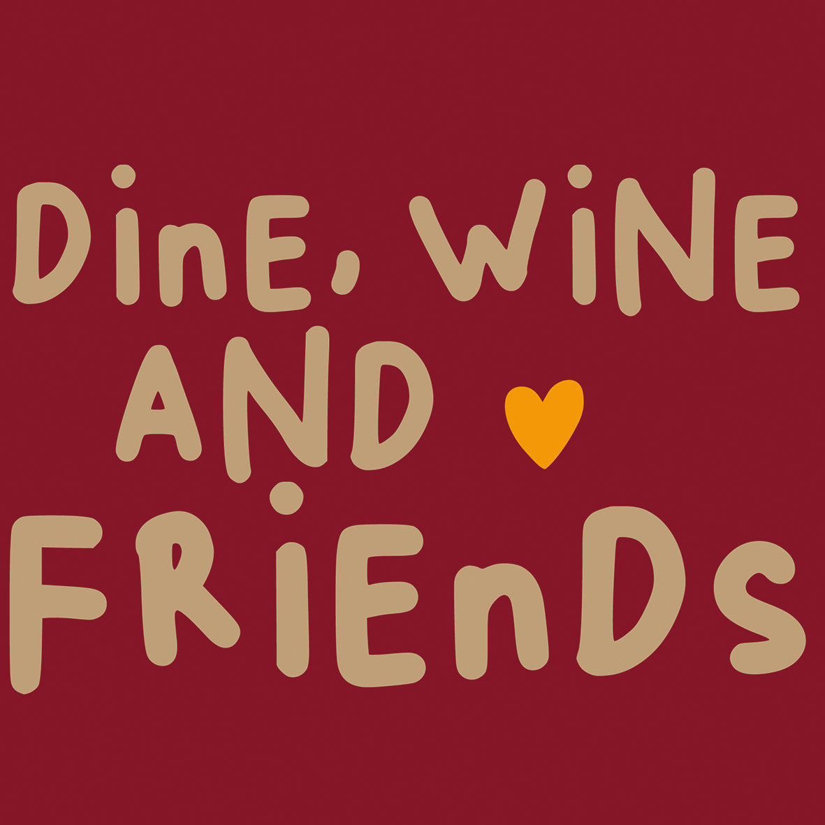 PPD Servetten 33x33cm - Wine, Dine, Friends