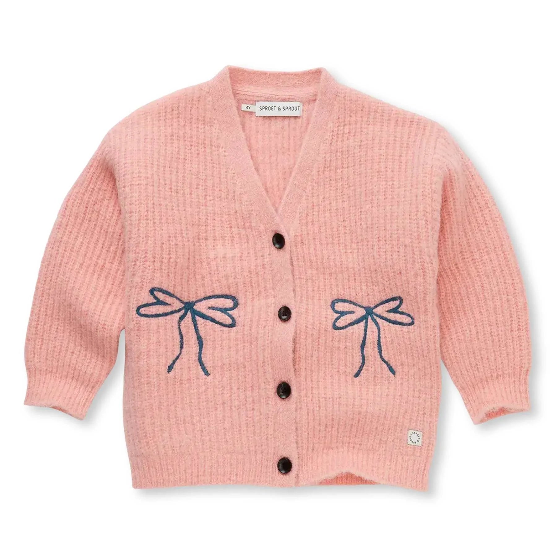 SPROET & SPROUT Girls cardigan bows - peach parfait - 5j.