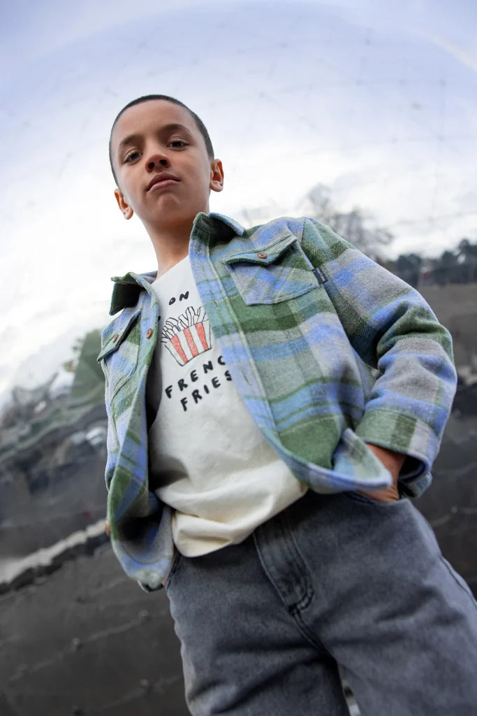 SPROET & SPROUT Boys check shirt - shady green - 5j.