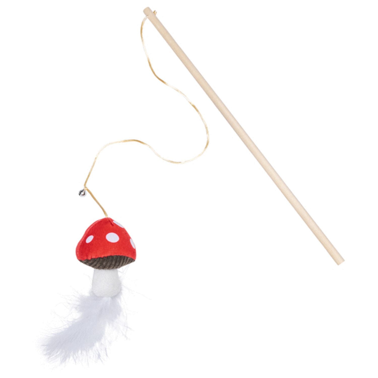 BEEZTEES pluche kattenhengel m paddestoel