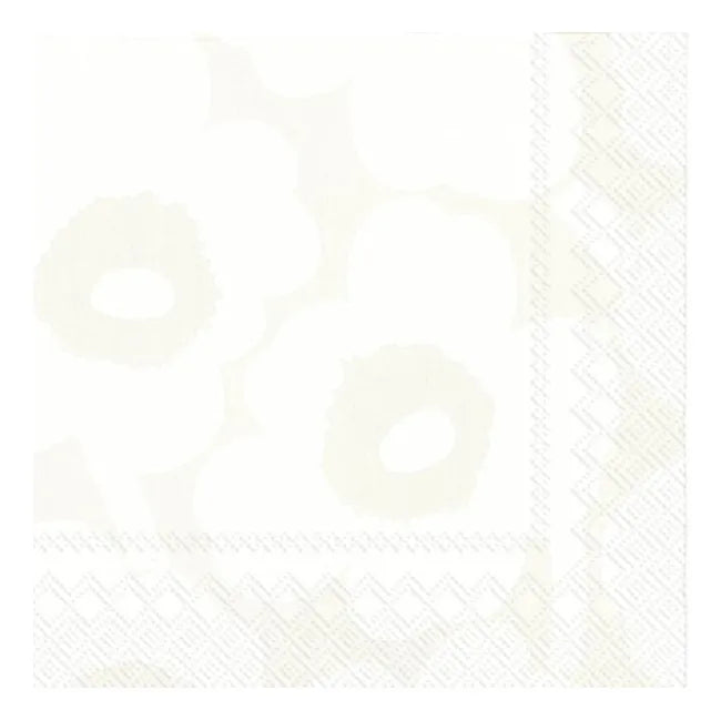 IHR Servetten 33x33cm - Marimekko Unikko white grey 3112801698