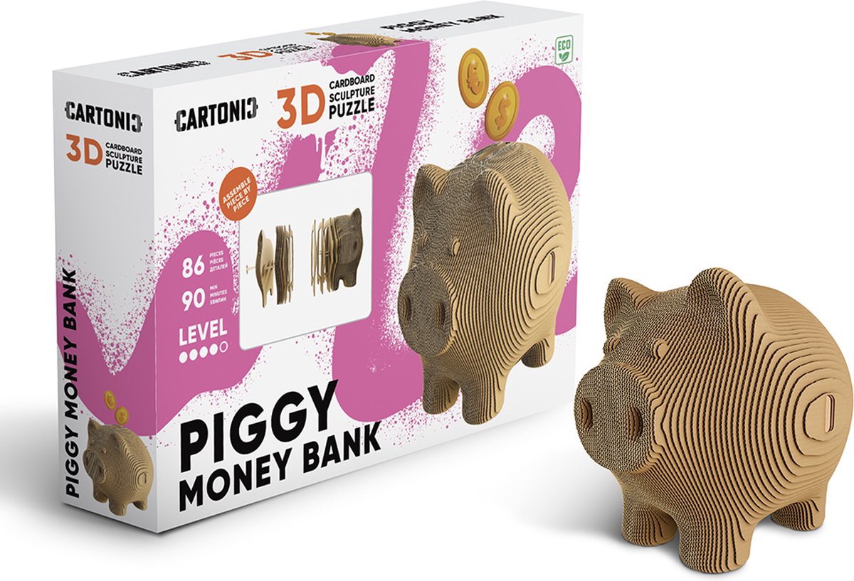 CARTONIC 3D puzzel - Piggy money bank