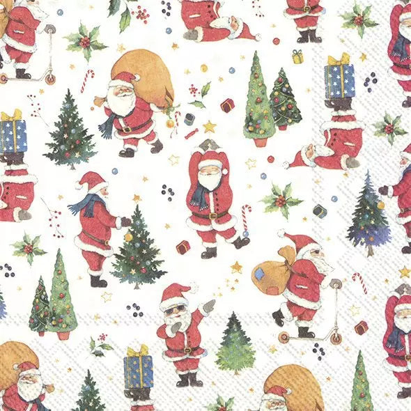 IHR Servetten 33x33cm - Santas Look mix 3727501400