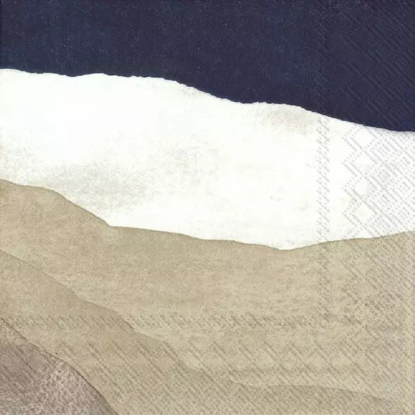 IHR Servetten 25x25cm - Joiku cream blue 3766402164