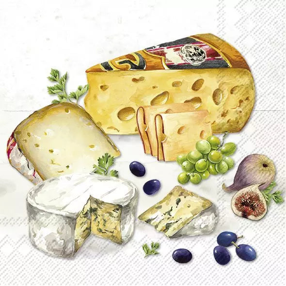 IHR Servetten 33x33cm - Cheese selection mix