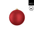 MICA Kerstbal onbreekbaar mat 15cm - donker rood