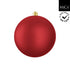 MICA Kerstbal onbreekbaar mat 25cm - donker rood