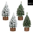 MICA kerstdeco kerstboompjes 19x8cm - groen - ass. (prijs per stuk)
