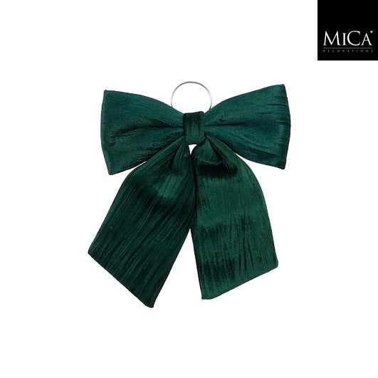 MICA kerstdeco strik 32x40cm - d. groen