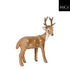 MICA kerstdeco rendier 15x6x15.5cm - bruin