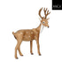 MICA kerstdeco rendier 21x27cm - bruin