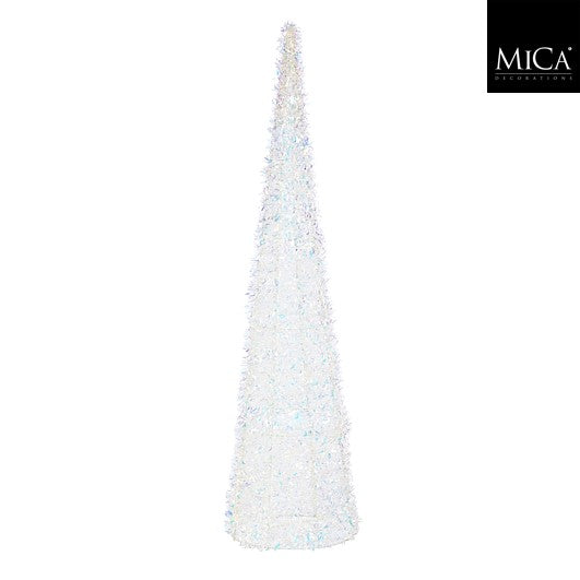 MICA kegel glitter 20cm - parelmoer
