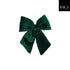 MICA kerstdeco strik velvet 20x23cm - d. groen