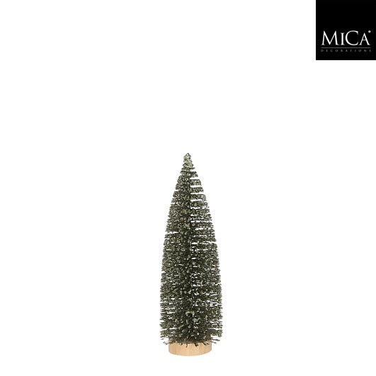 MICA kerstdeco kerstboom 25x8cm - groen