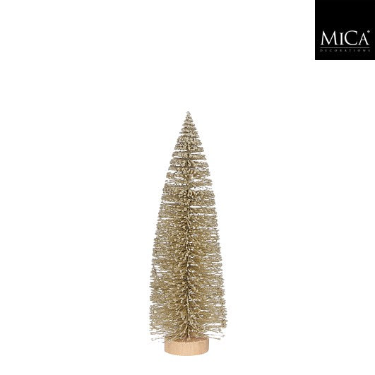 MICA kerstdeco kerstboom 32x10cm - goud