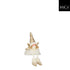 MICA Kerstdeco engel zittend - wit/goud