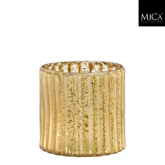 MICA Theelichthouder 8cm - koper