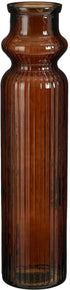 MICA Rosa vaas gerecycleerd glas - 18x75cm - bruin
