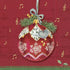IHR Servetten 25x25cm - Christmas Bauble red