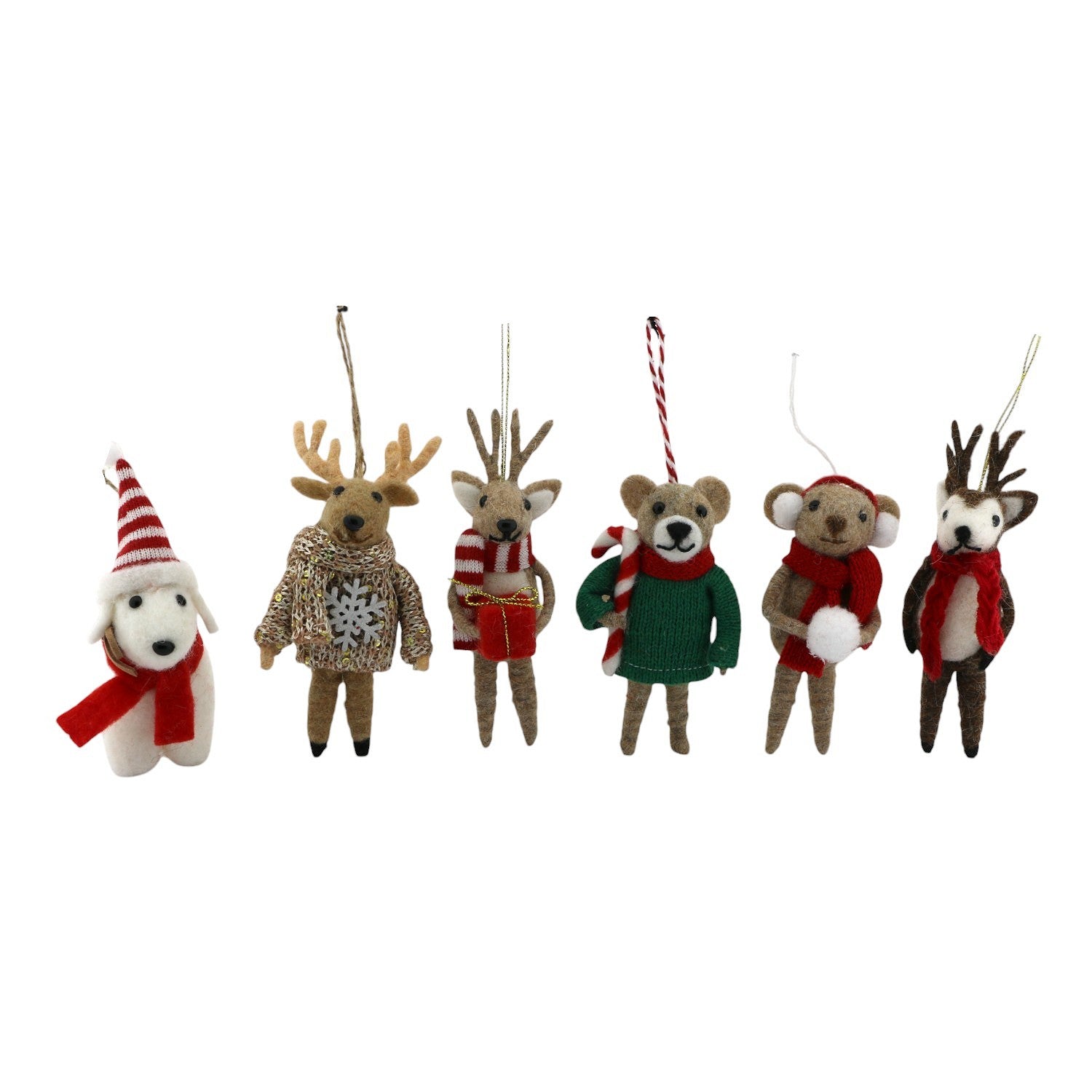 HOME SOCIETY Ornament dieren mix ass. 6