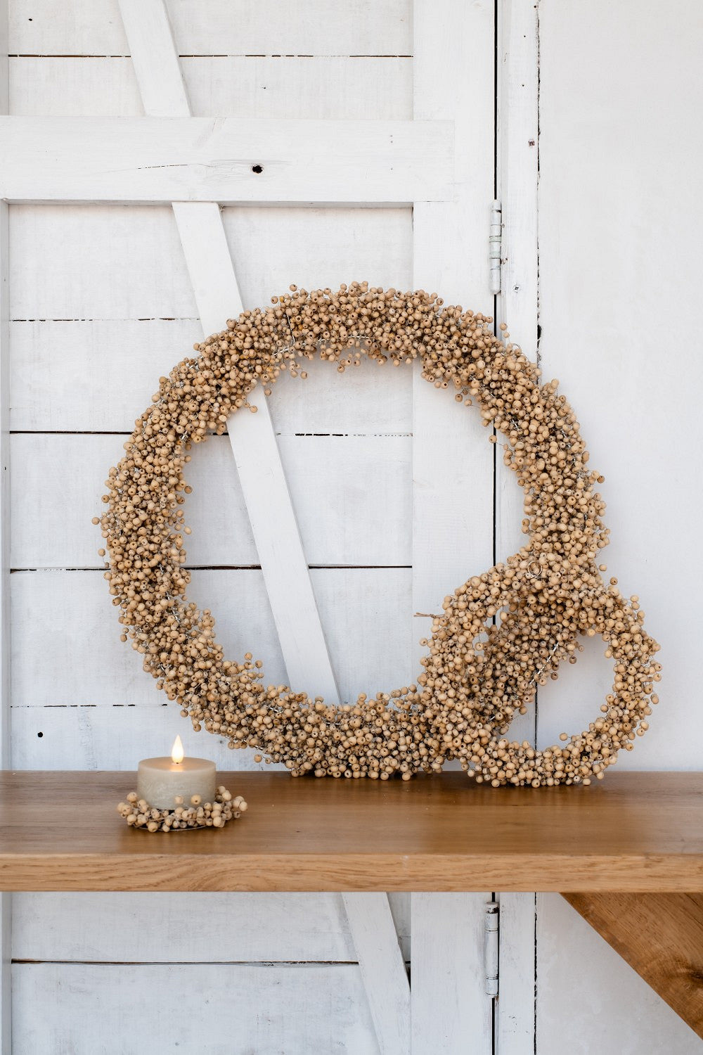 HOME SOCIETY Bodhi krans - beige - M