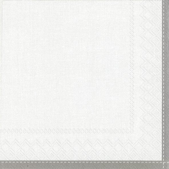IHR Servetten 25x25cm - white linen