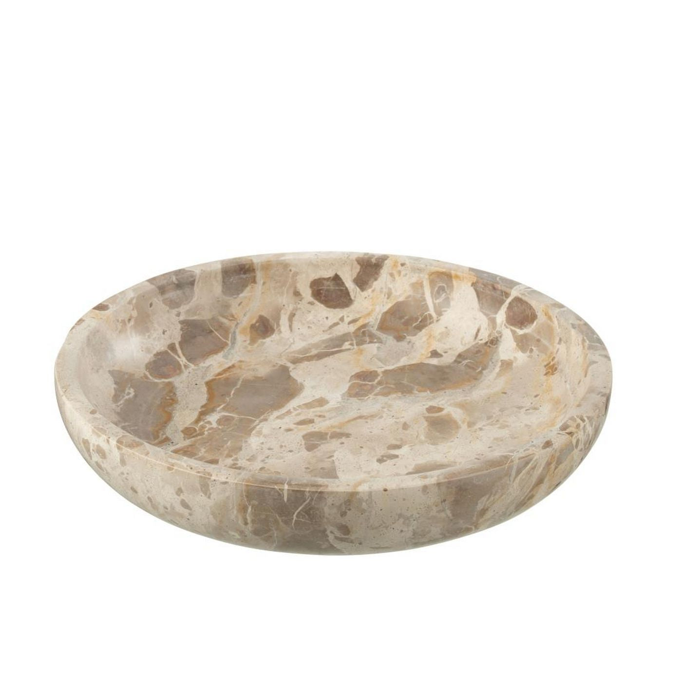 JLINE Schaal marmer - 35x35x6cm - beige