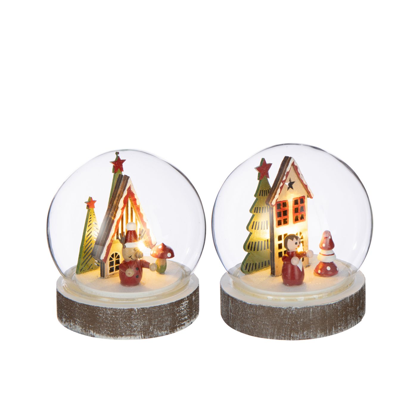 JLINE Schudbal LED huisje - 10x11cm