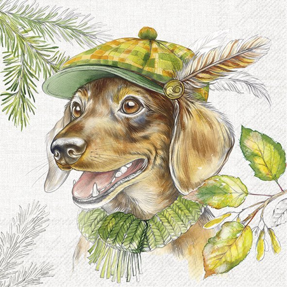 IHR Servetten 33x33cm - Dachshund