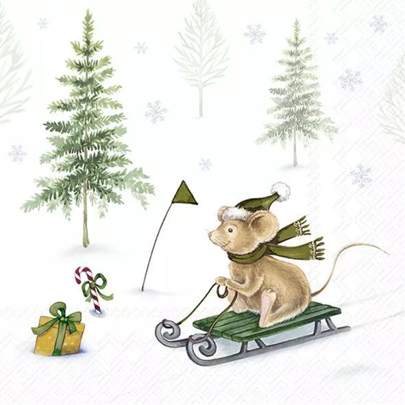 IHR Servetten 25x25cm - Winter Snow Fun mix 3989702000