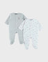 NOUKIES Fancy Fox pyjama 2st. - fluweel - 00M