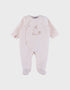 NOUKIES Autumn Forest pyjama - fluweel roos - 3M
