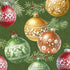 IHR Servetten 33x33cm - Christmas Bubbles green 4082201320
