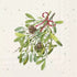 IHR Servetten 25x25cm - Mistletoes cream
