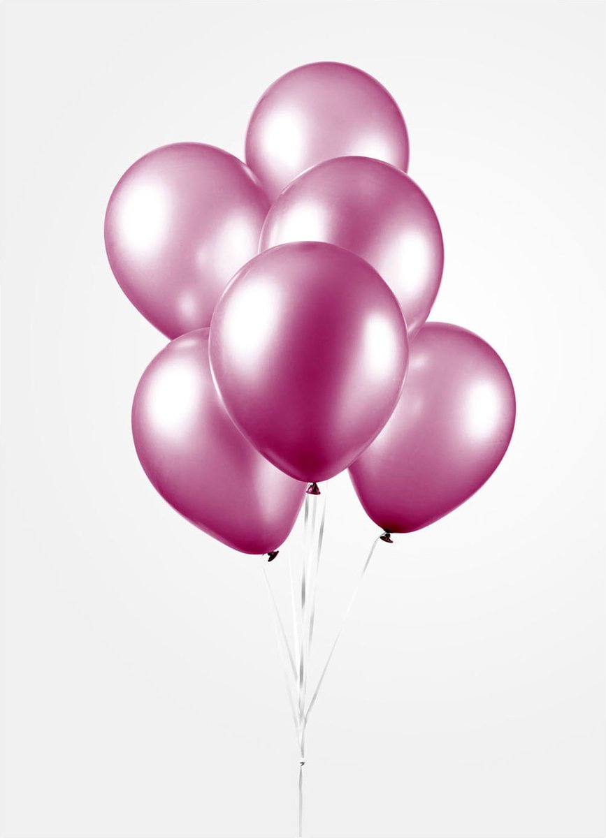 FIESTA 10 ballonnen 30cm - pearl hard roze