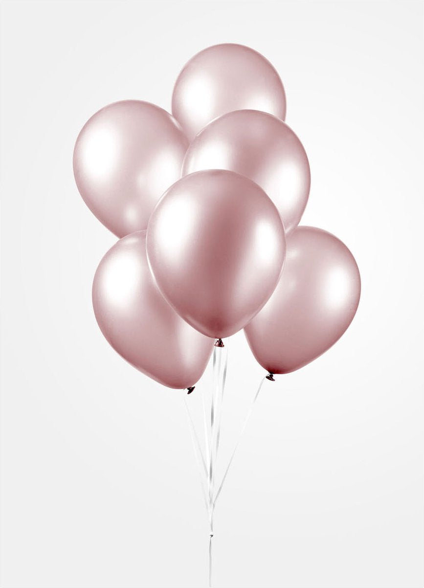 FIESTA 10 ballonnen 30cm - Parelmoer roze