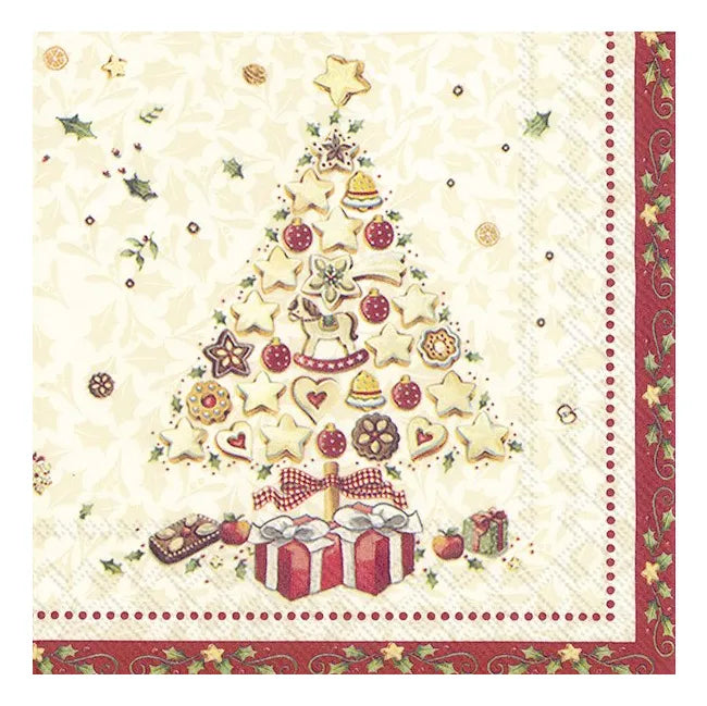 IHR Servetten 33x33cm - Christmas Bakery Tree mix