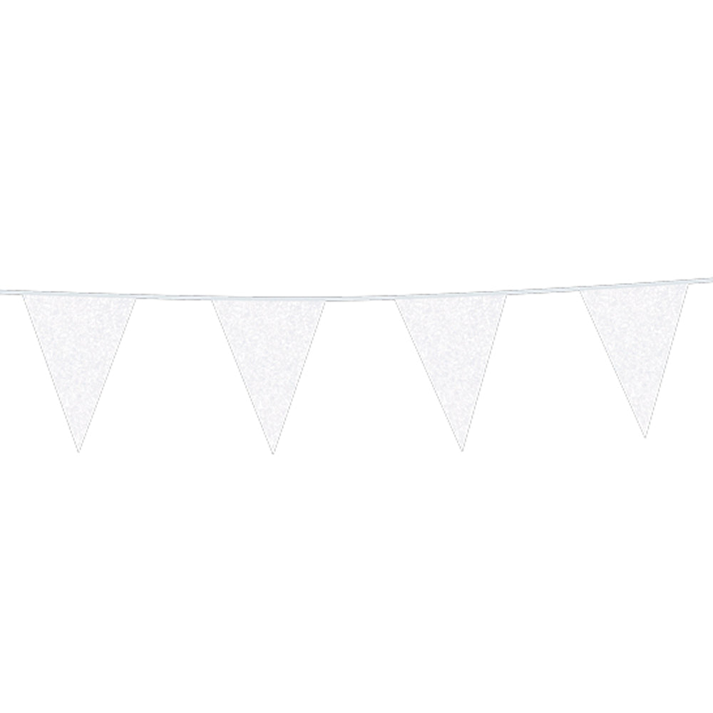 FIESTA Vlaggenlijn 6M - wit glitter