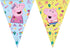 FIESTA Driehoek Vlaggenbanier 9 vlaggen Peppa Pig Messy Play