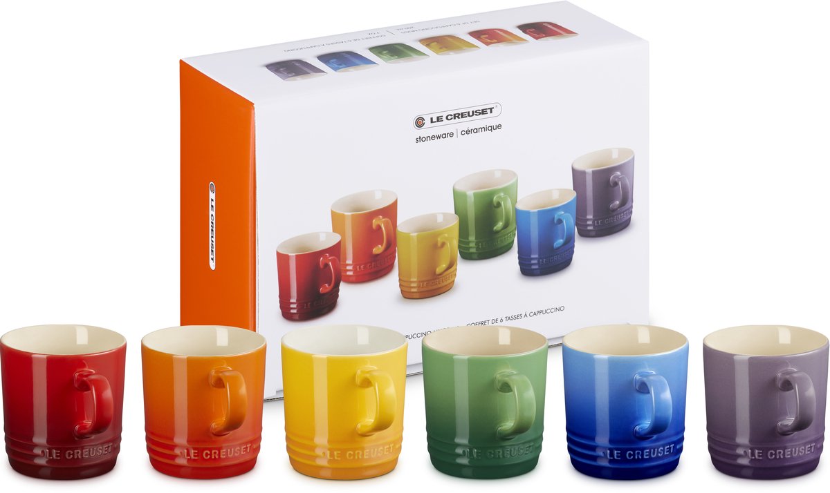 LE CREUSET - 6 cappucino tasjes